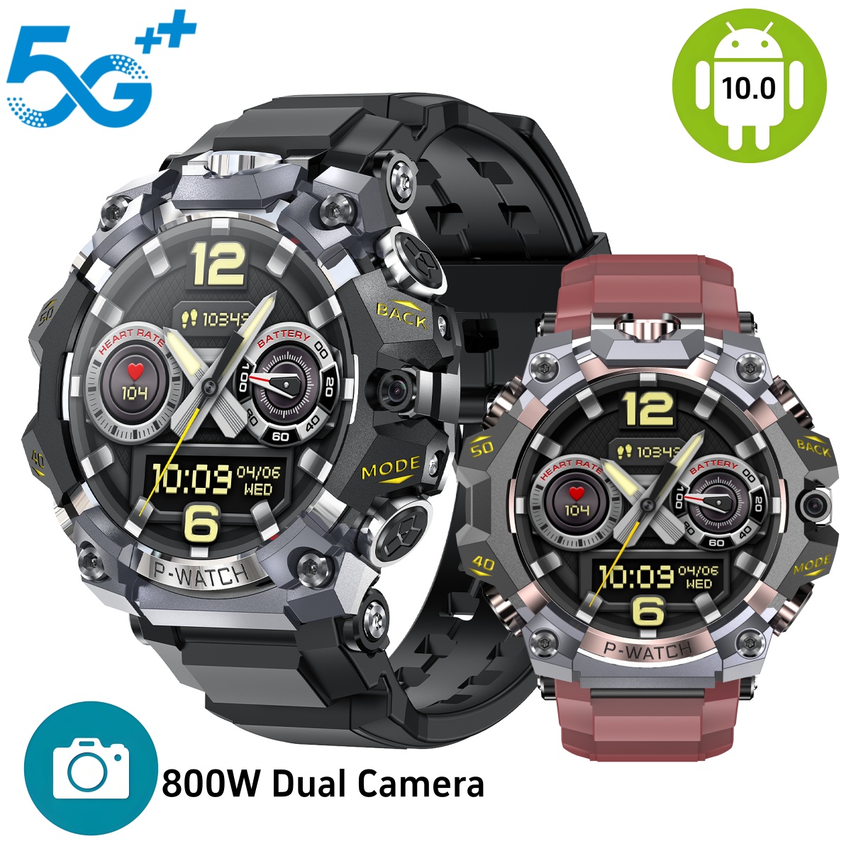 Nutrition Gym - Q668 Smartwatch Android 10.0 1.95inch Amoled