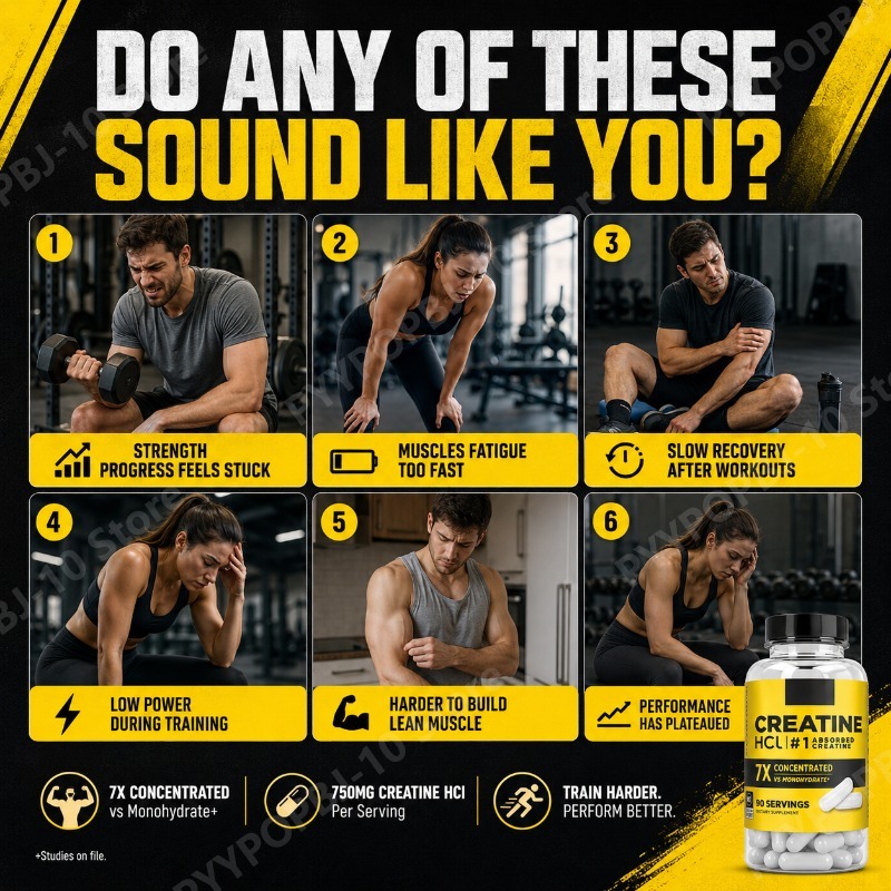 Creatine HCl 750mg 90 Capsules - Nutrition Fitness Supplements 评论和价格