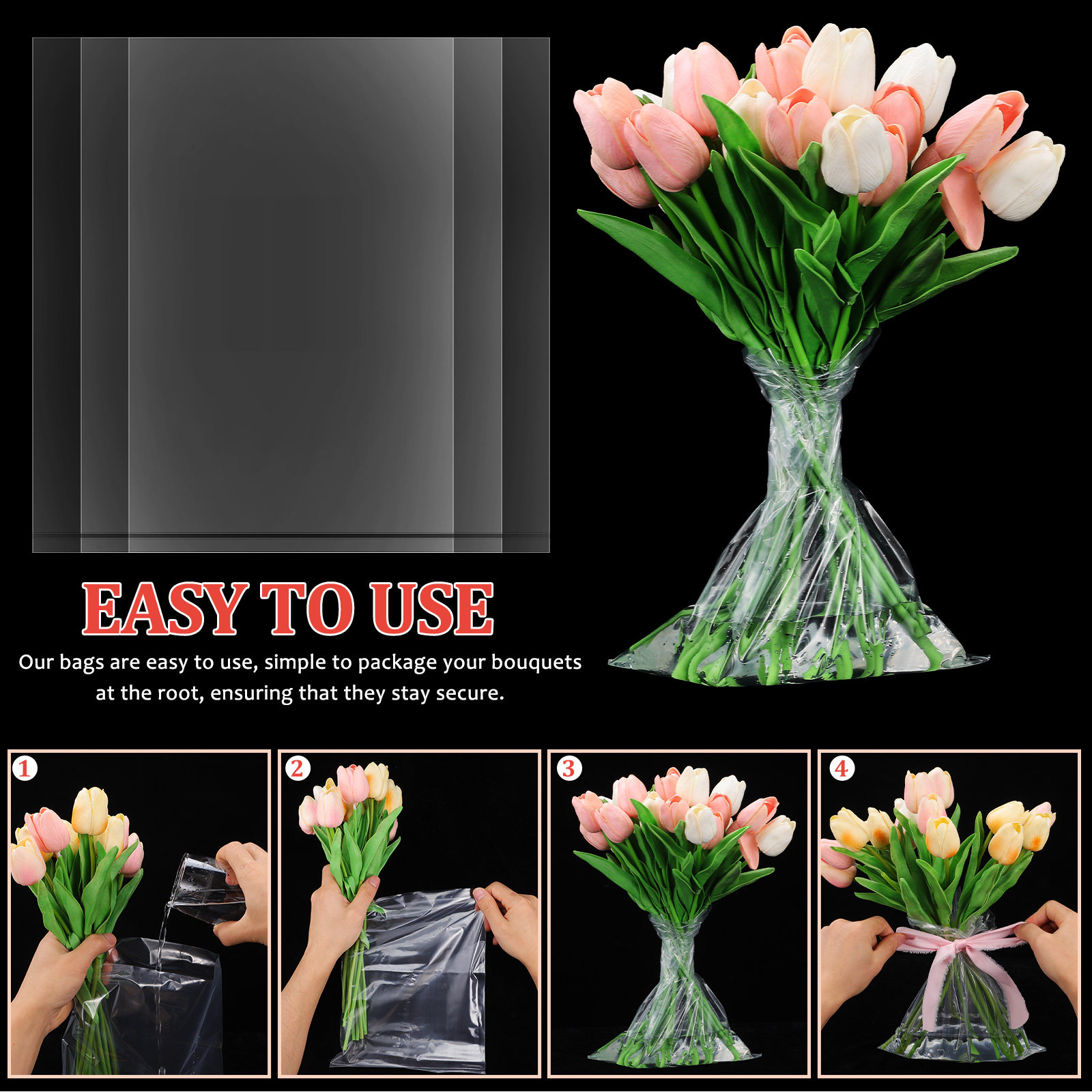 50pcs Flower Bags Plastic Fres - Nutrition & Fitness Coaching Fulham 评论和价格