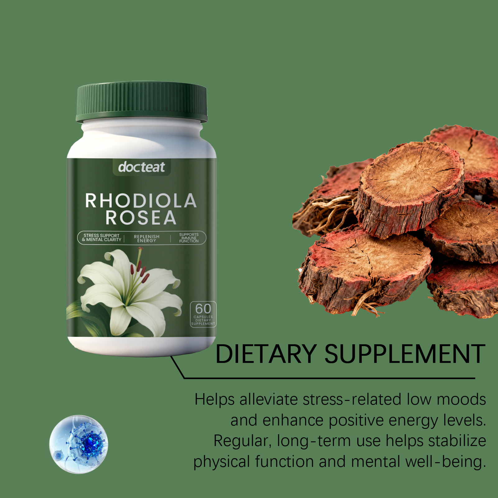 DOCTEAT Men's Health Capsules  - Nutrition Fitness Supplements 评论和价格