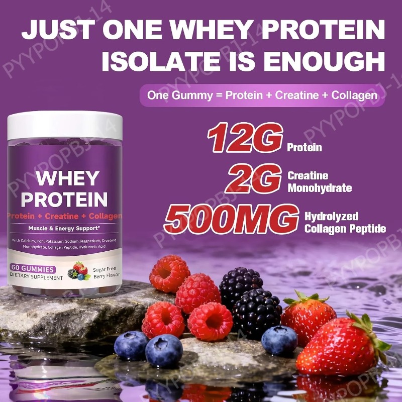 Protein Gummies with Whey Crea - Nutrition Fitness Supplements 评论和价格